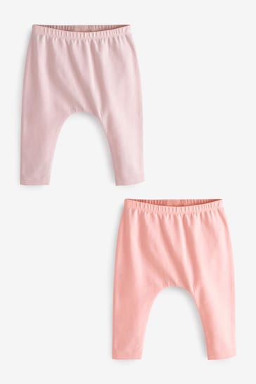 Pink 2 Pack Baby Character Leggings