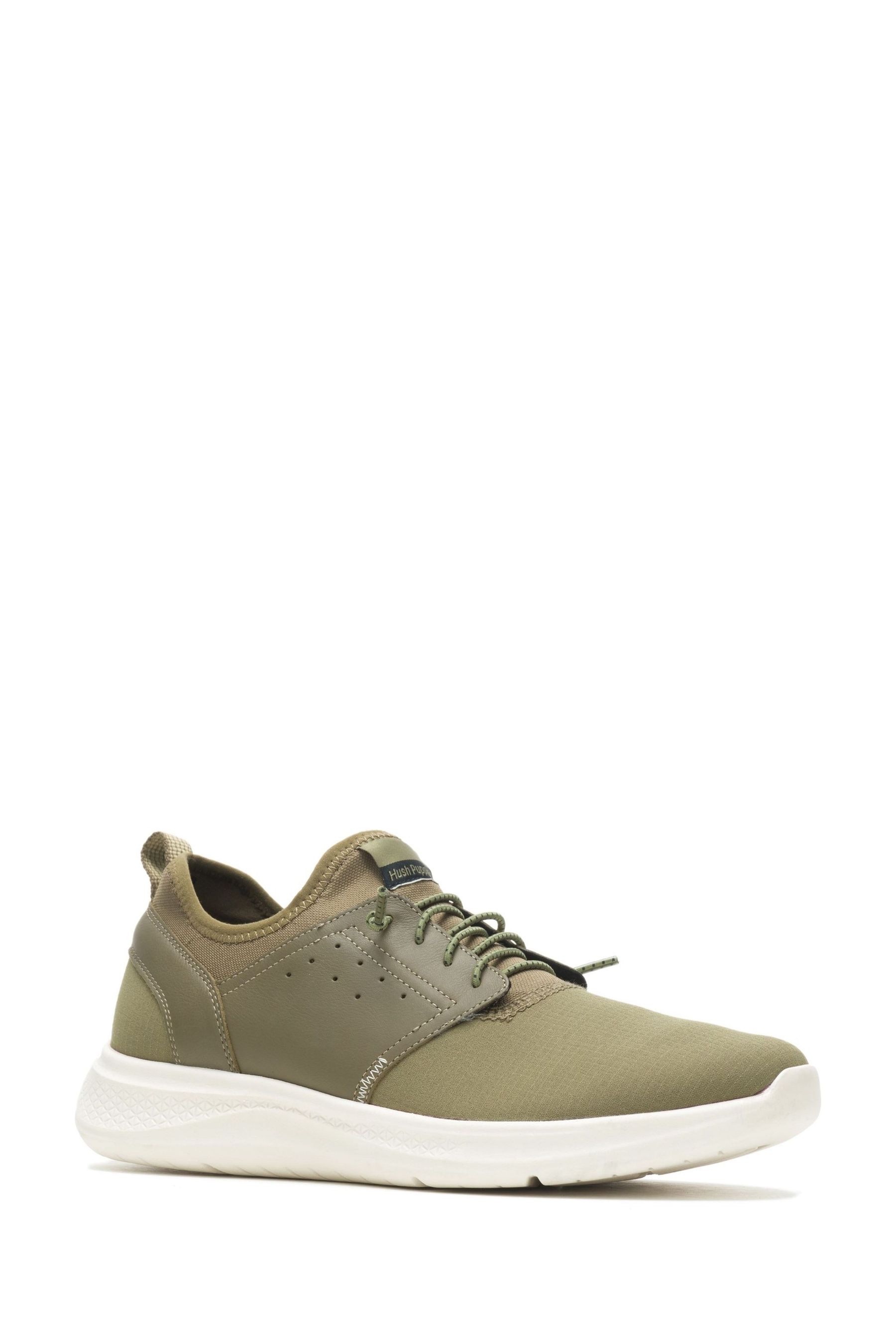 Hush Puppies Green Elevate Bungee Shoes