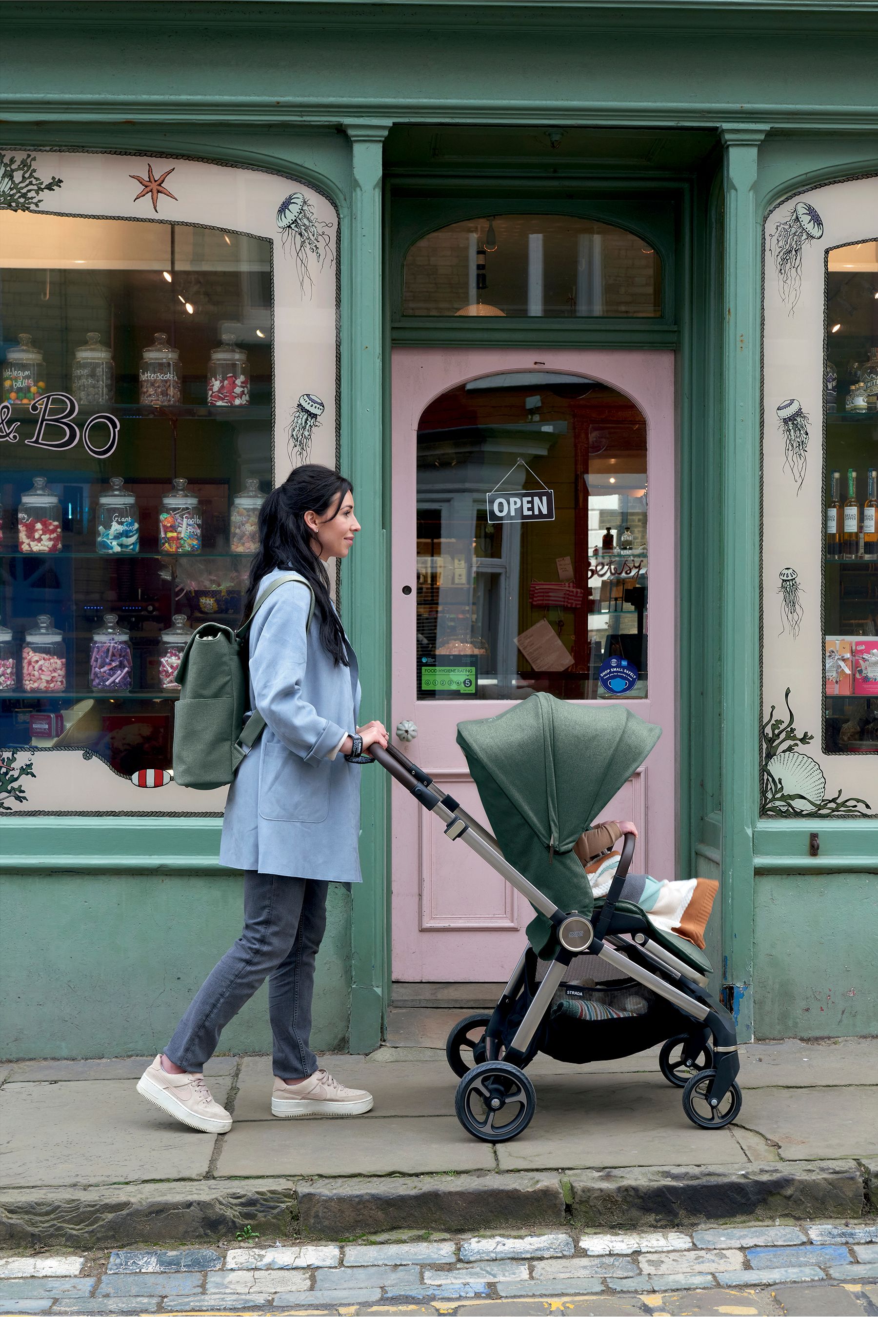 Pushchair green outlet