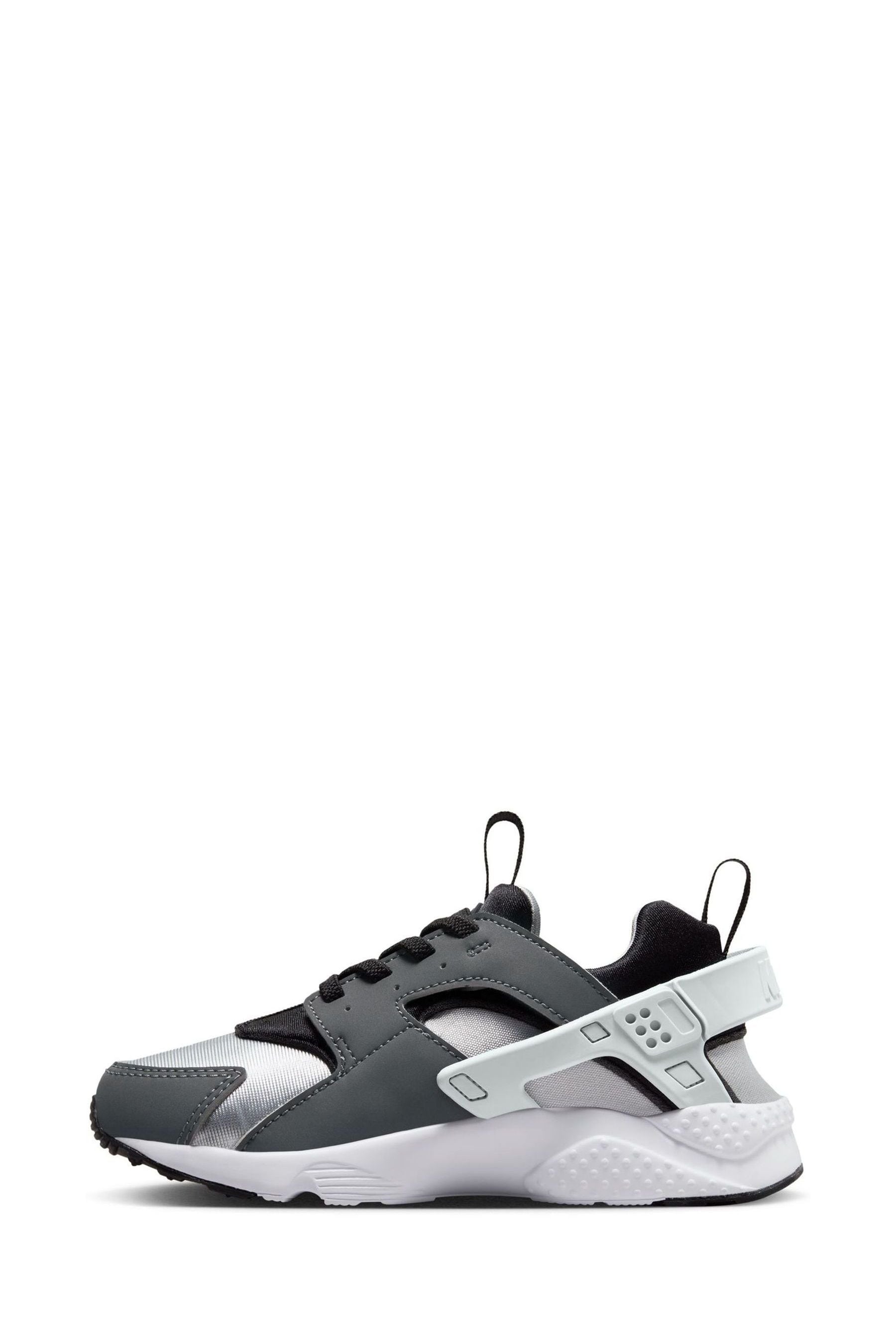 Air huarache run sales mid kids grey