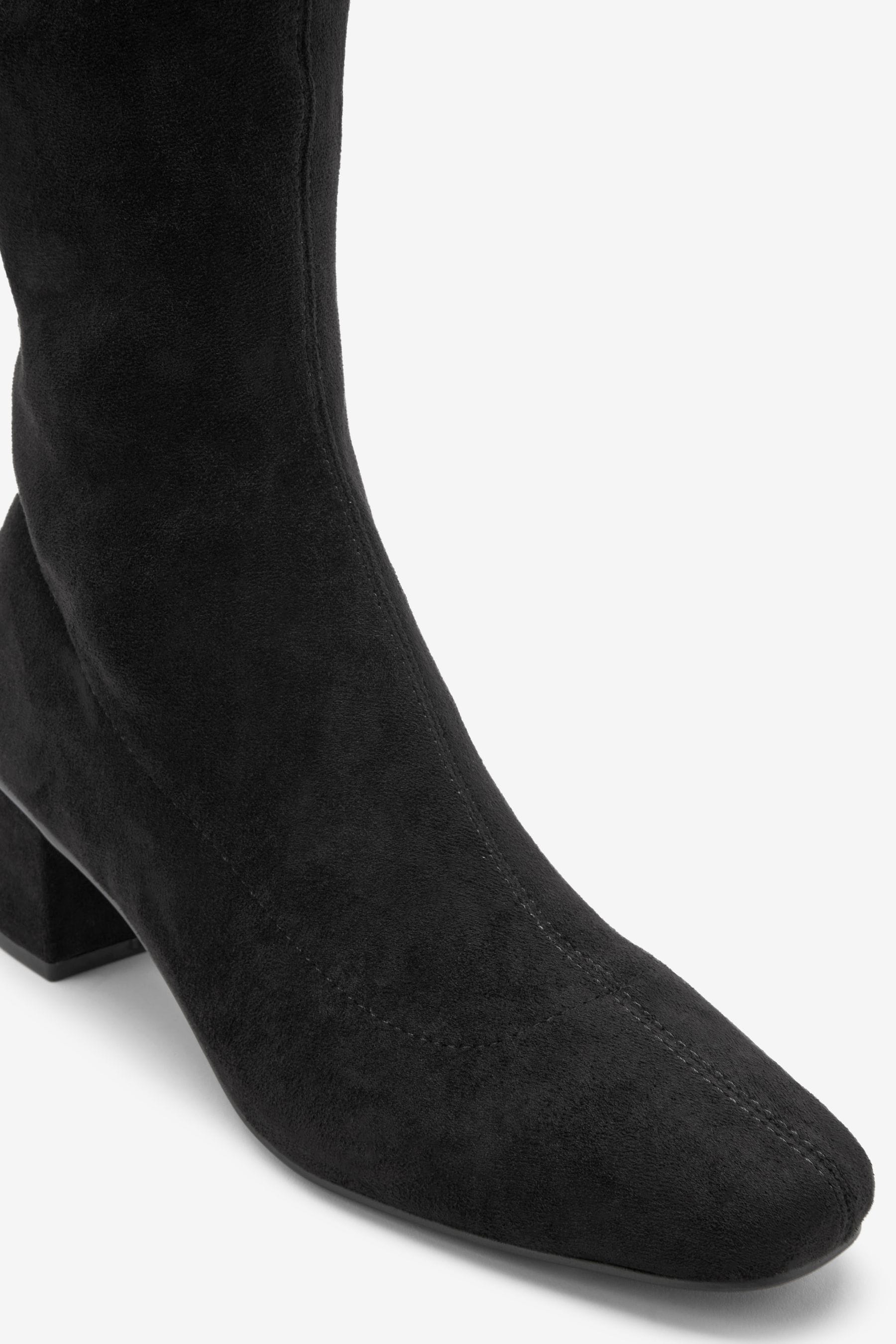 Suede black shop sock boots