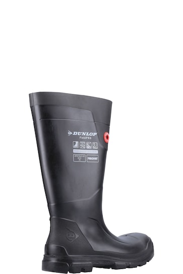Dunlop Black Purofort FieldPRO Full Safety Wellington Boots