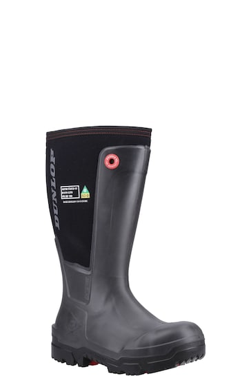Dunlop Black Snugboot Workpro Full Safety Wellies