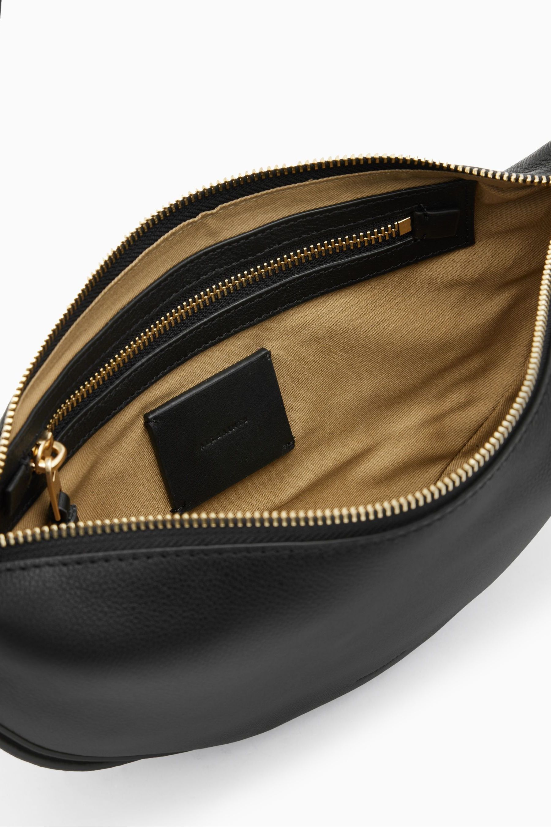 Black half best sale moon crossbody bag