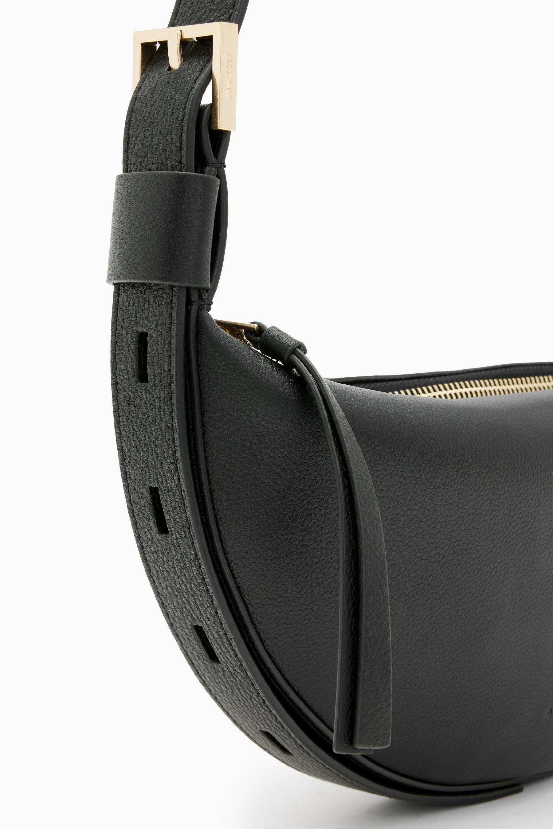 Black half moon crossbody bag online