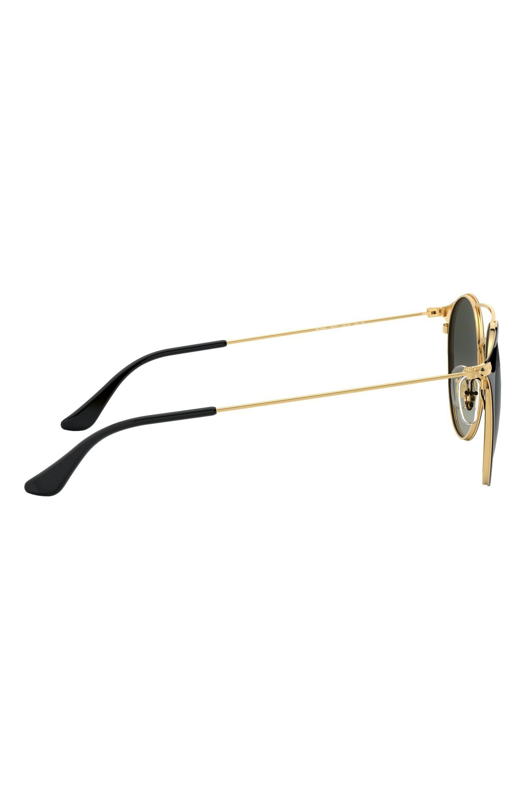 Buy Ray Ban Round Double Bridge Black Sunglasses from the Next UK