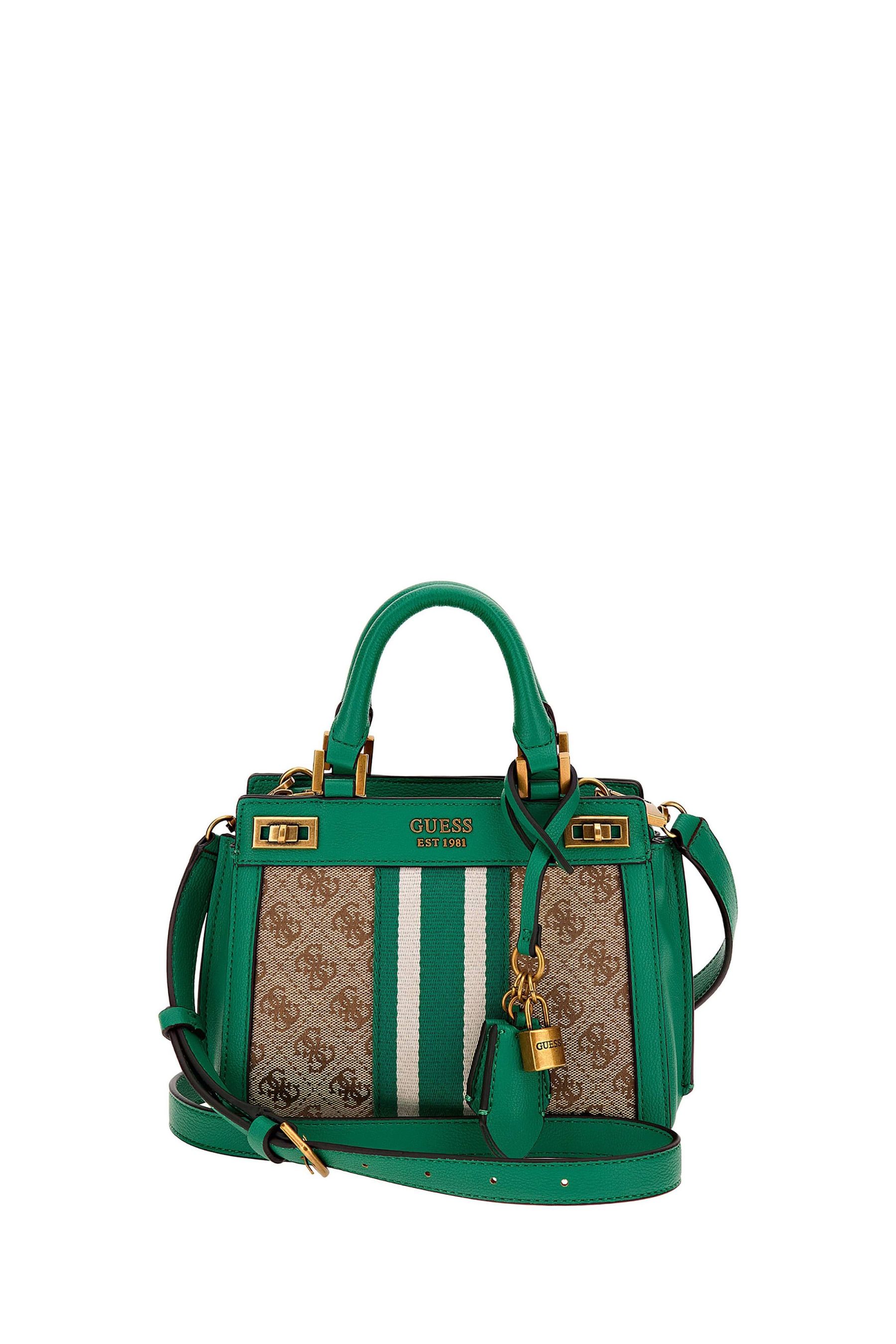 Guess top green handbag