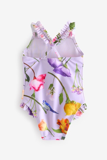 Baker by Ted Baker Floral Frilled Swimsuit