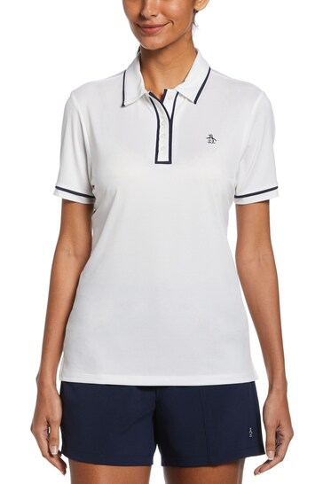 Original Penguin Golf Ladies Veronica White Polo Shirt