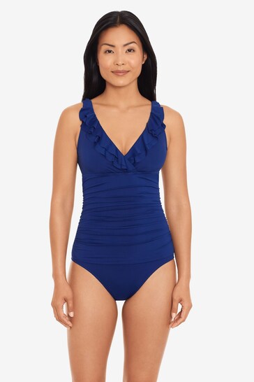 Lauren Ralph Lauren Ruffle Front Swimsuit