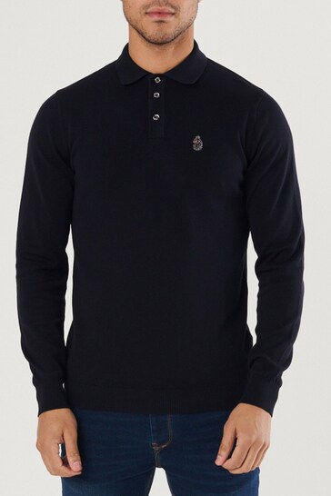 this classic black polo comes courtesy of the all-American label