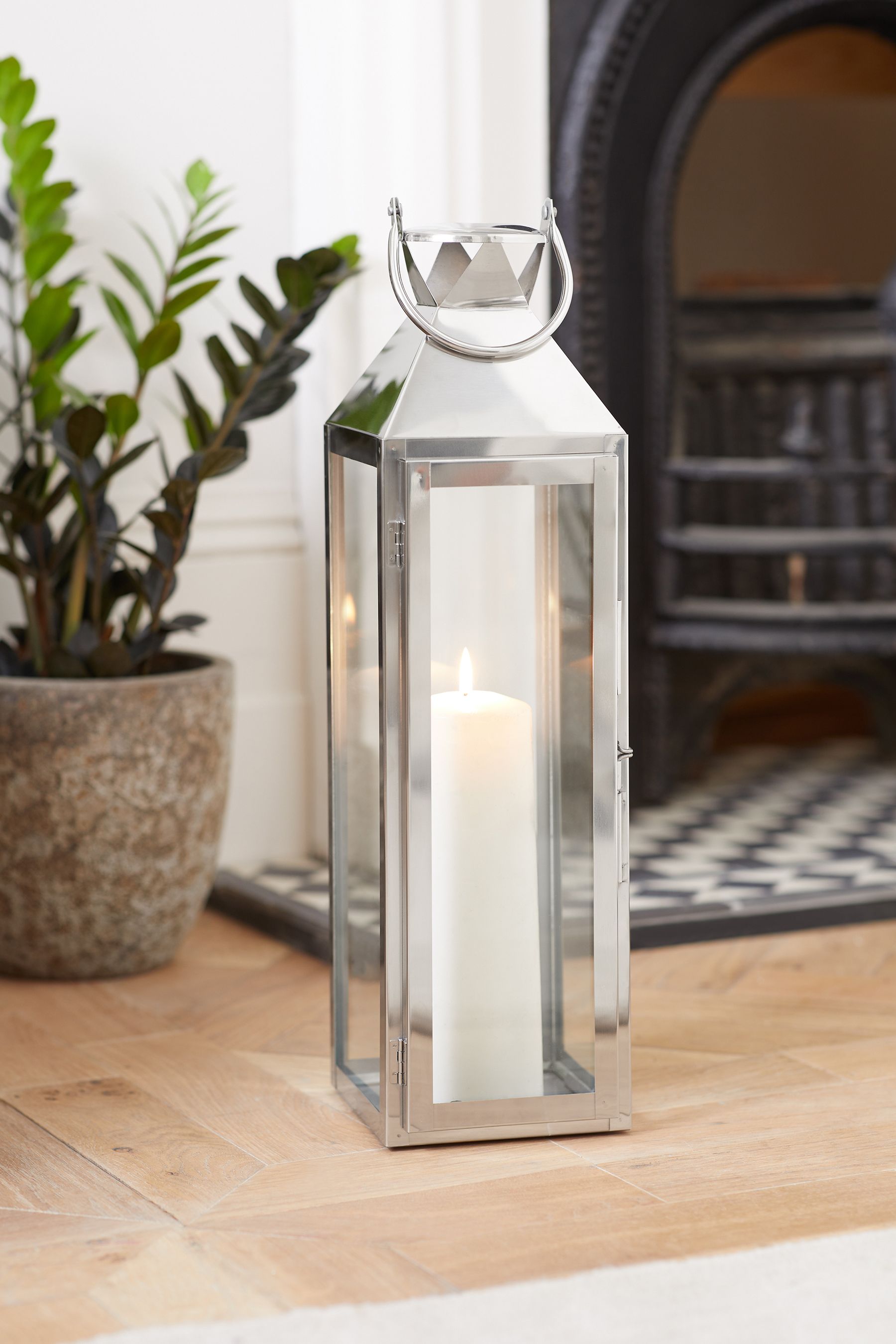 Large top silver lanterns