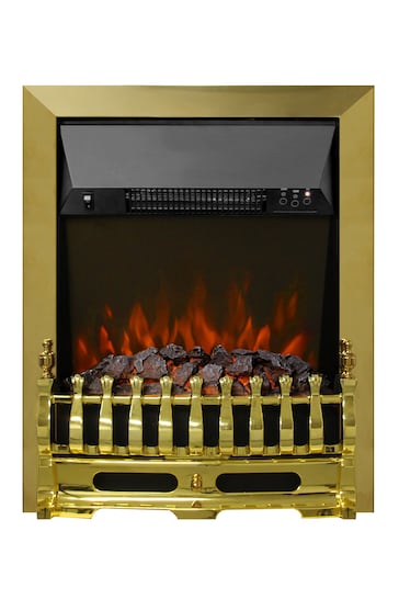 Be Modern Brass Bayden Electric Inset Fireplace
