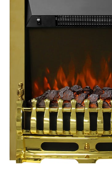 Be Modern Brass Bayden Electric Inset Fireplace