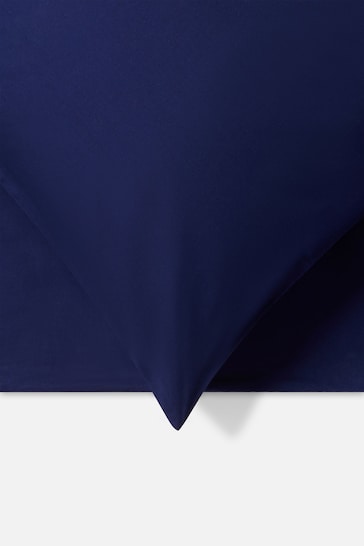 Jasper Conran London Navy Blue Organic Cotton 300 Thread Count Percale Pillowcase