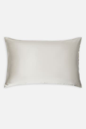 Jasper Conran London Lunar Rock Grey Organic Silk Pillowcase