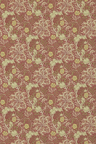 Morris & Co. Orange Seaweed Wallpaper Sample Wallpaper