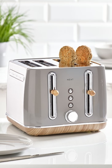 Dove Grey 4 Slice Malvern Toaster