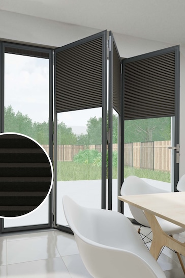Raven Black Made to Measure Honeycomb Blackout Perfect Fit Blinds