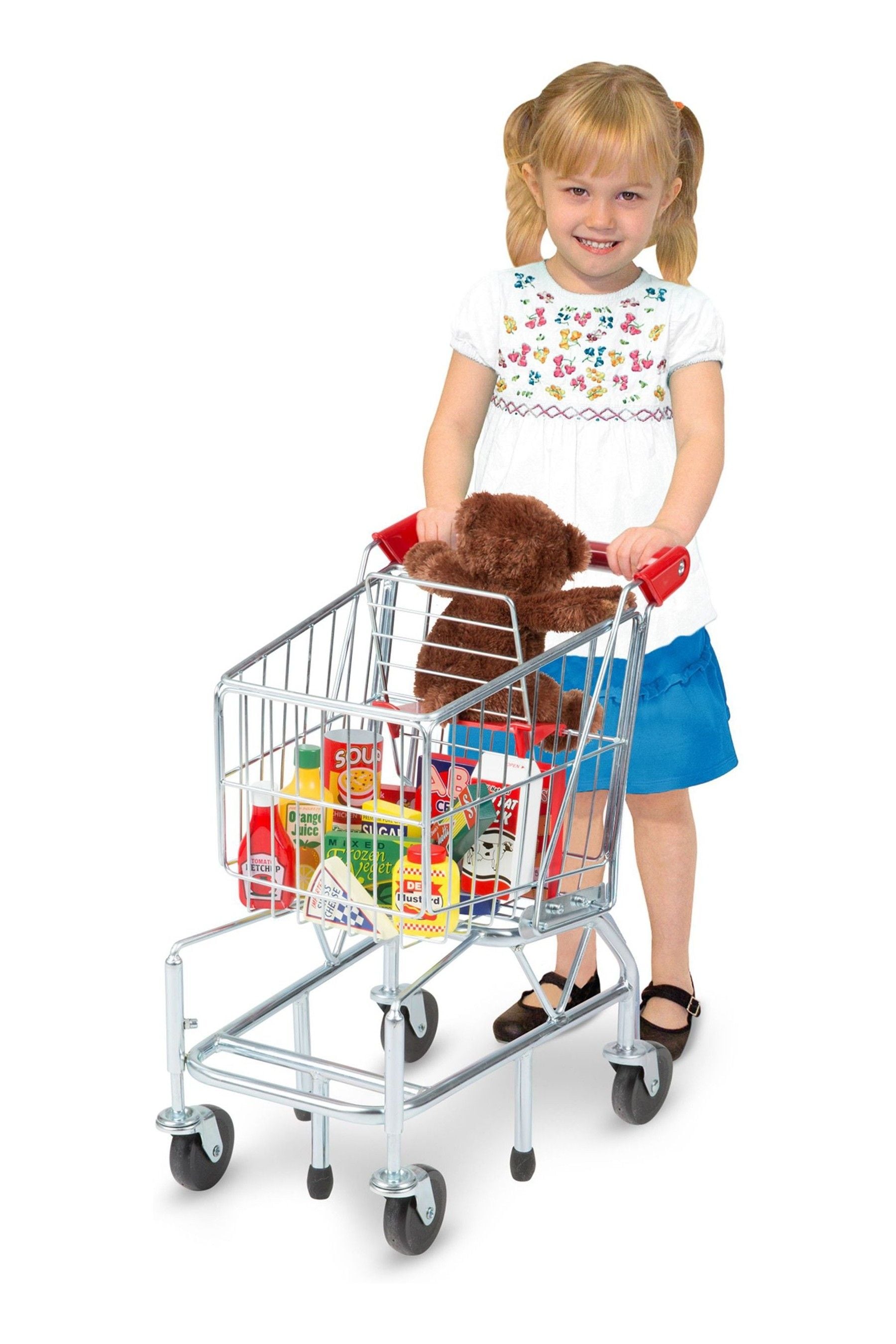 Kid size metal shopping cart 2025