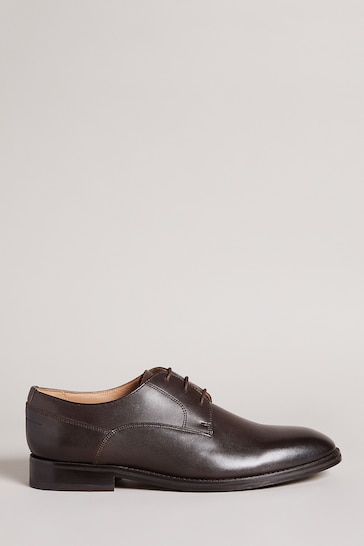 Ted Baker Brown Kampten Formal Leather Derby Shoes