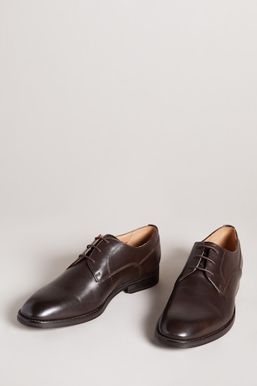 Ted Baker Brown Kampten Formal Leather Derby Shoes