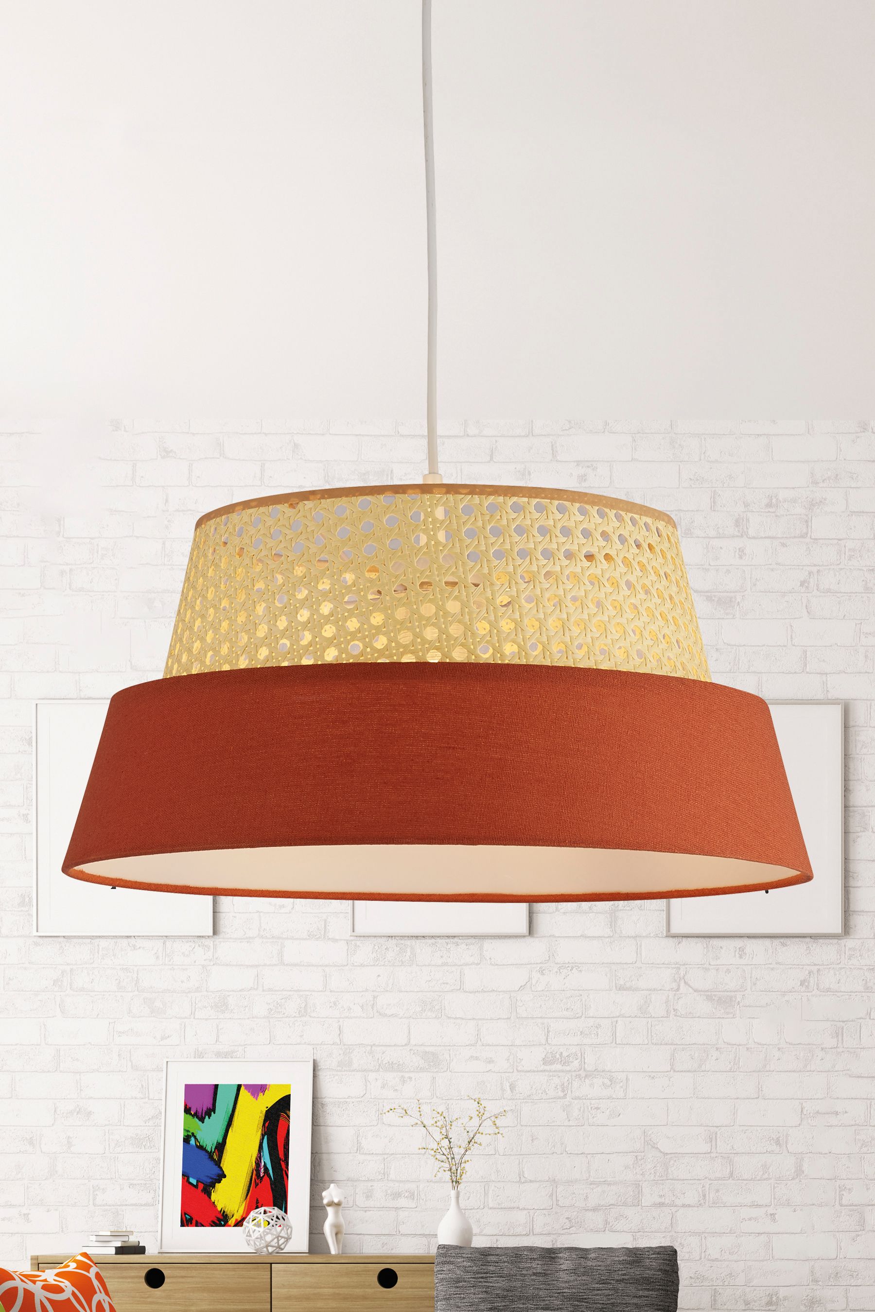 Orange lamp shade next hotsell