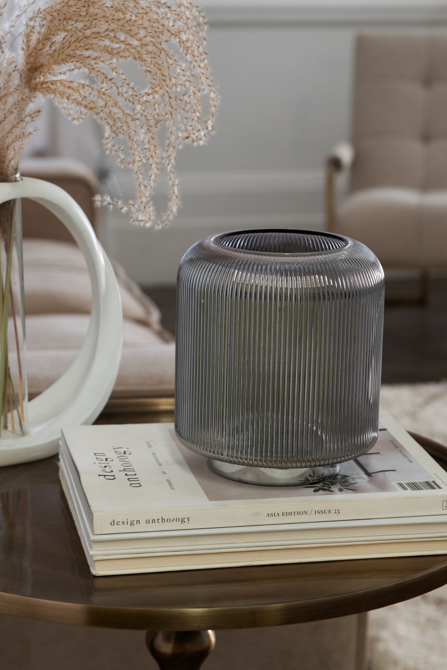 Smoke Grey Evie Battery Operated Ambient Lamp