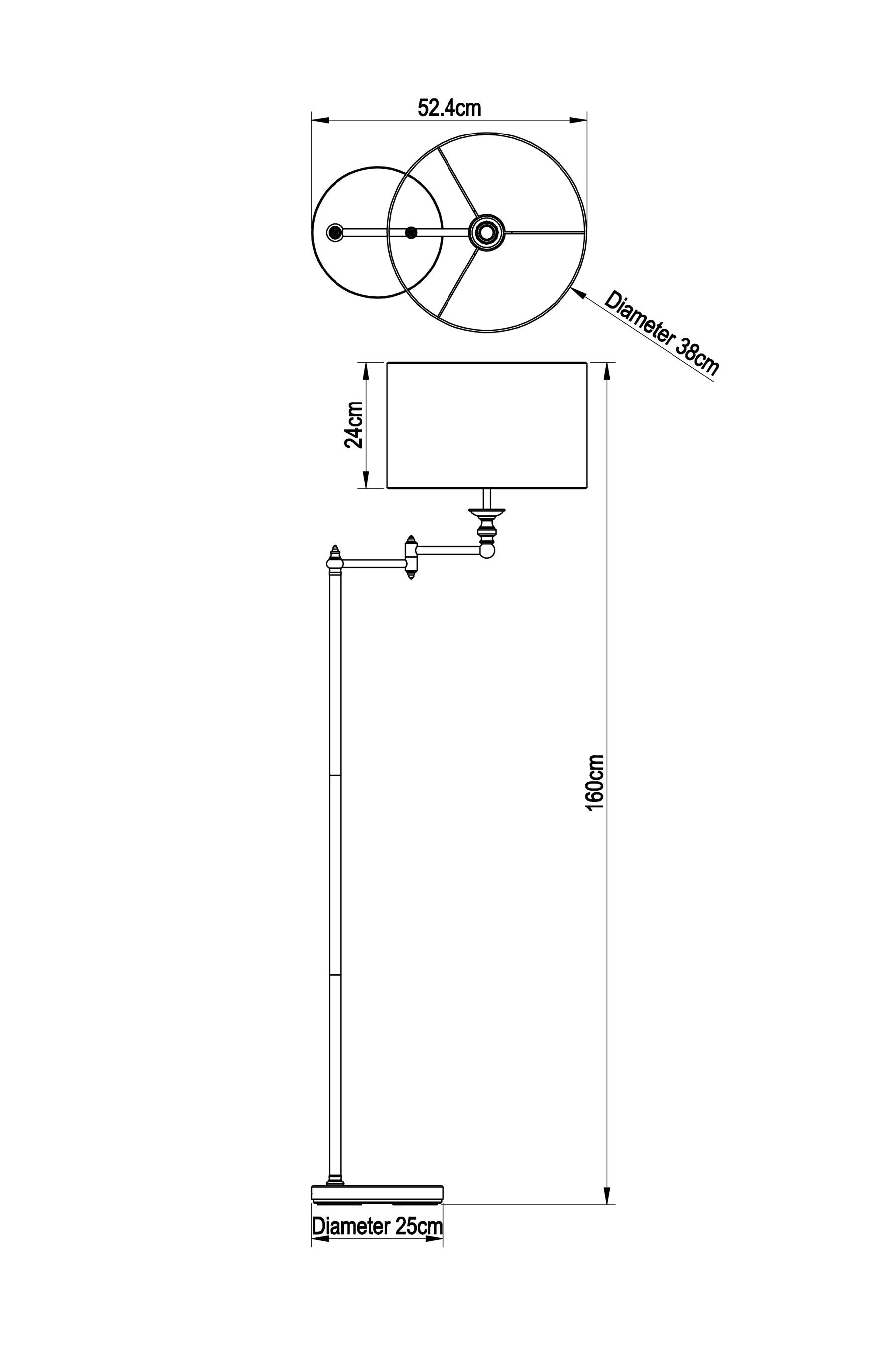 Next chrome store floor lamp