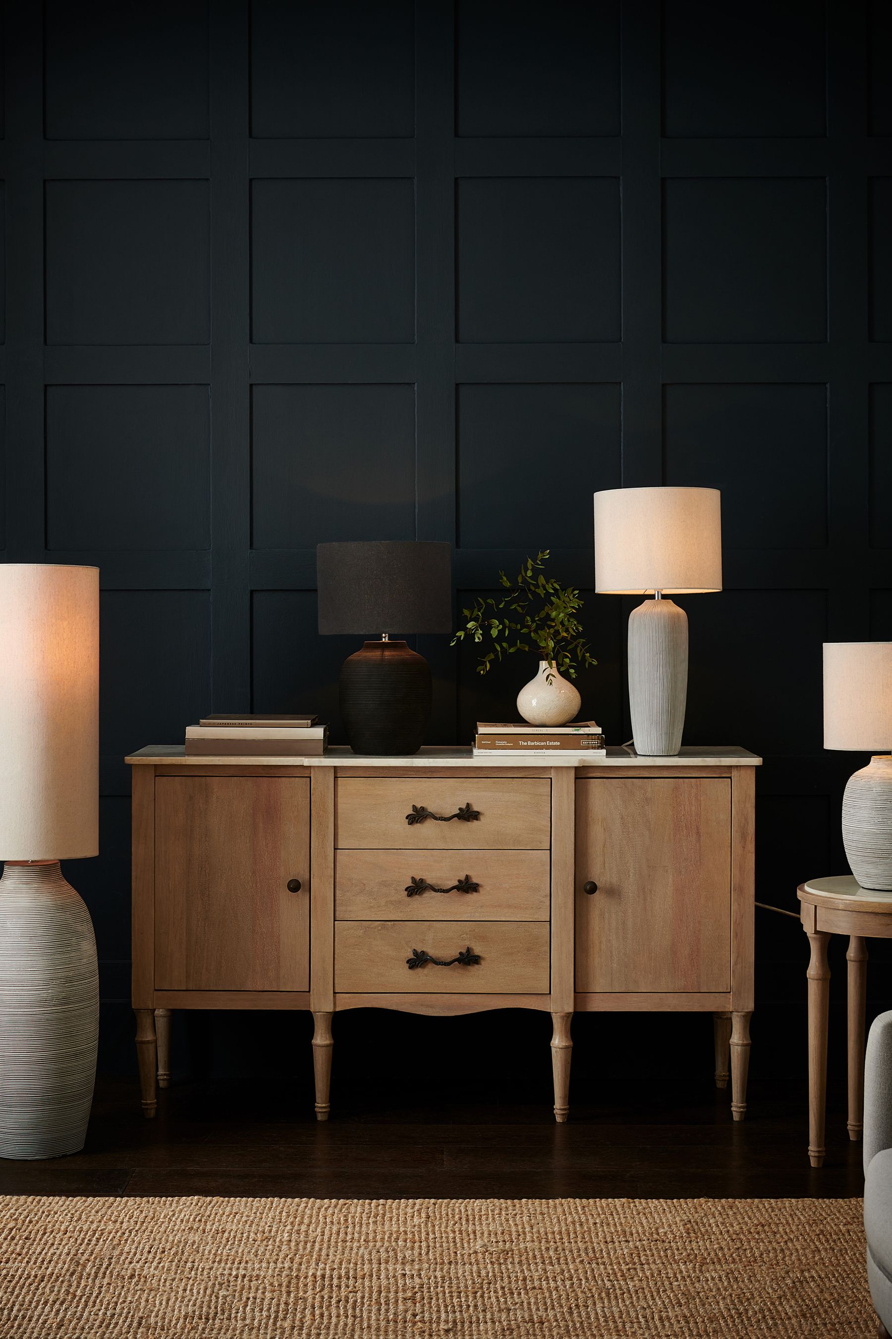 Next shop black lamp