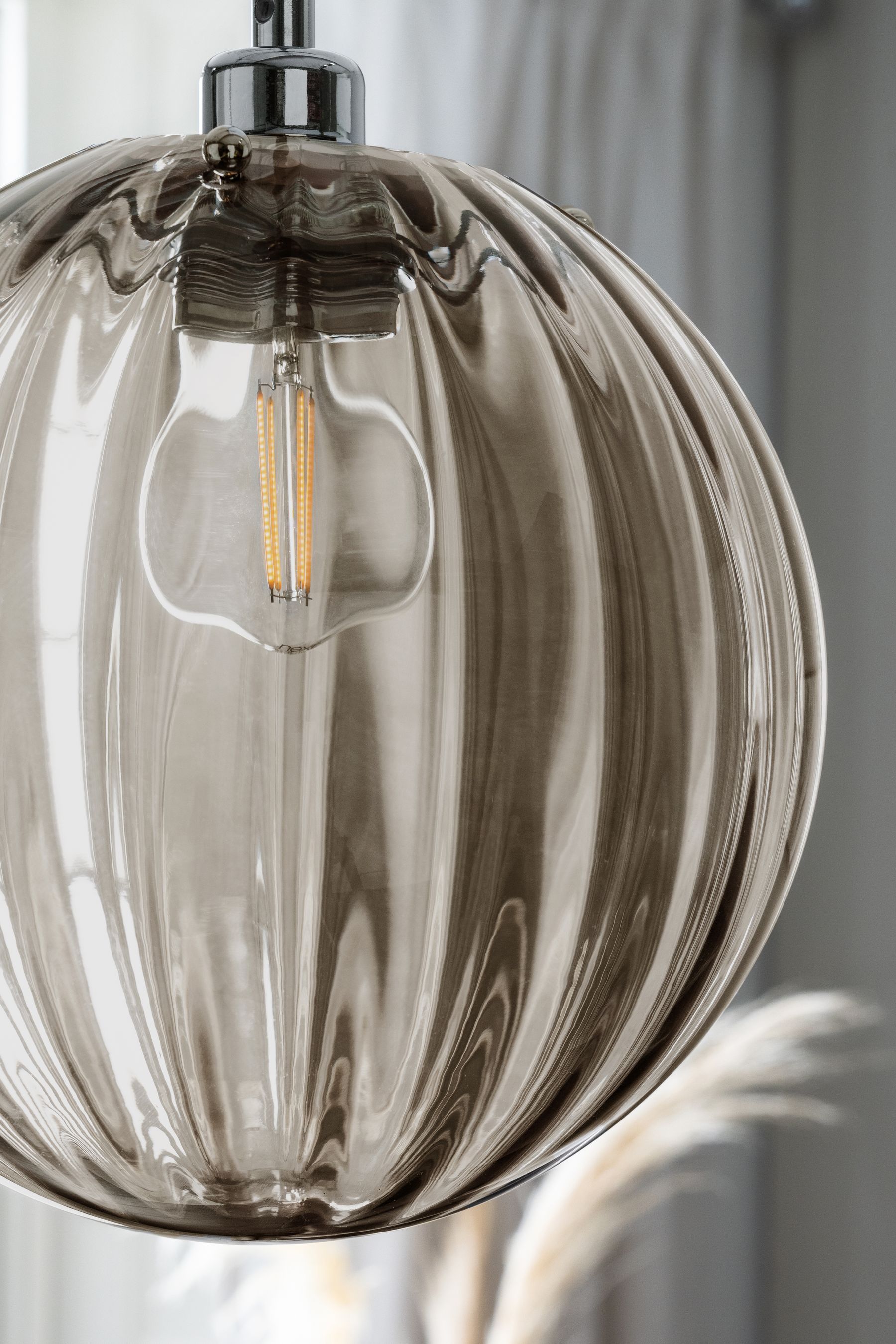 Grayson smoked glass 2025 easy fit pendant