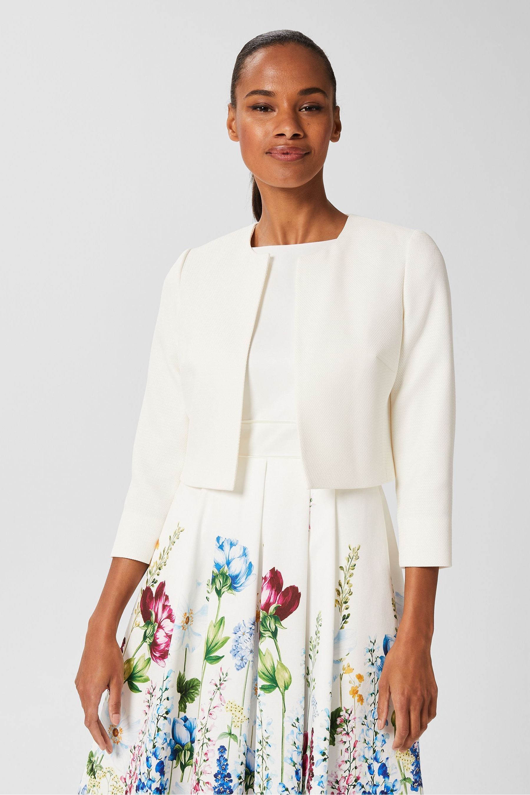 Buy Hobbs Elize Cream Jacket from the Next UK online shop
