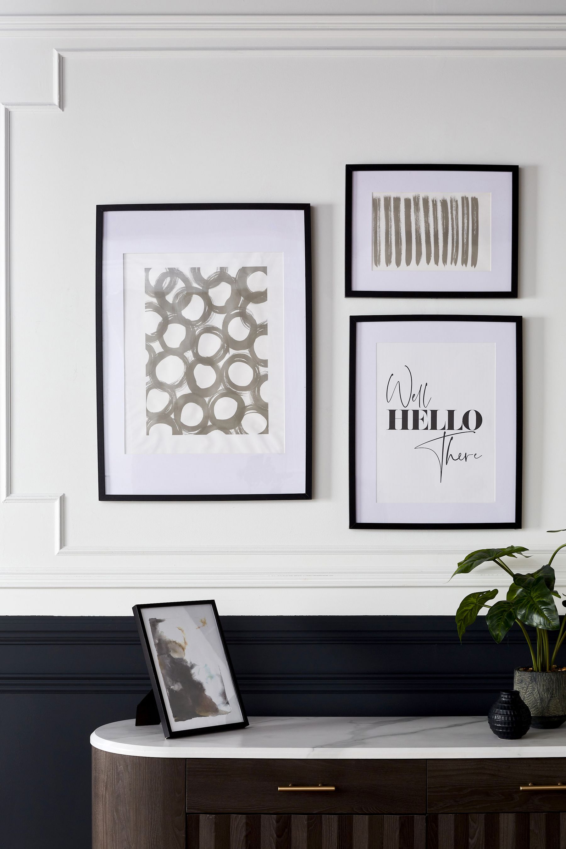 Large black shop photo frame