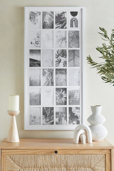 White Parker 24 Aperture Collage Picture Frame
