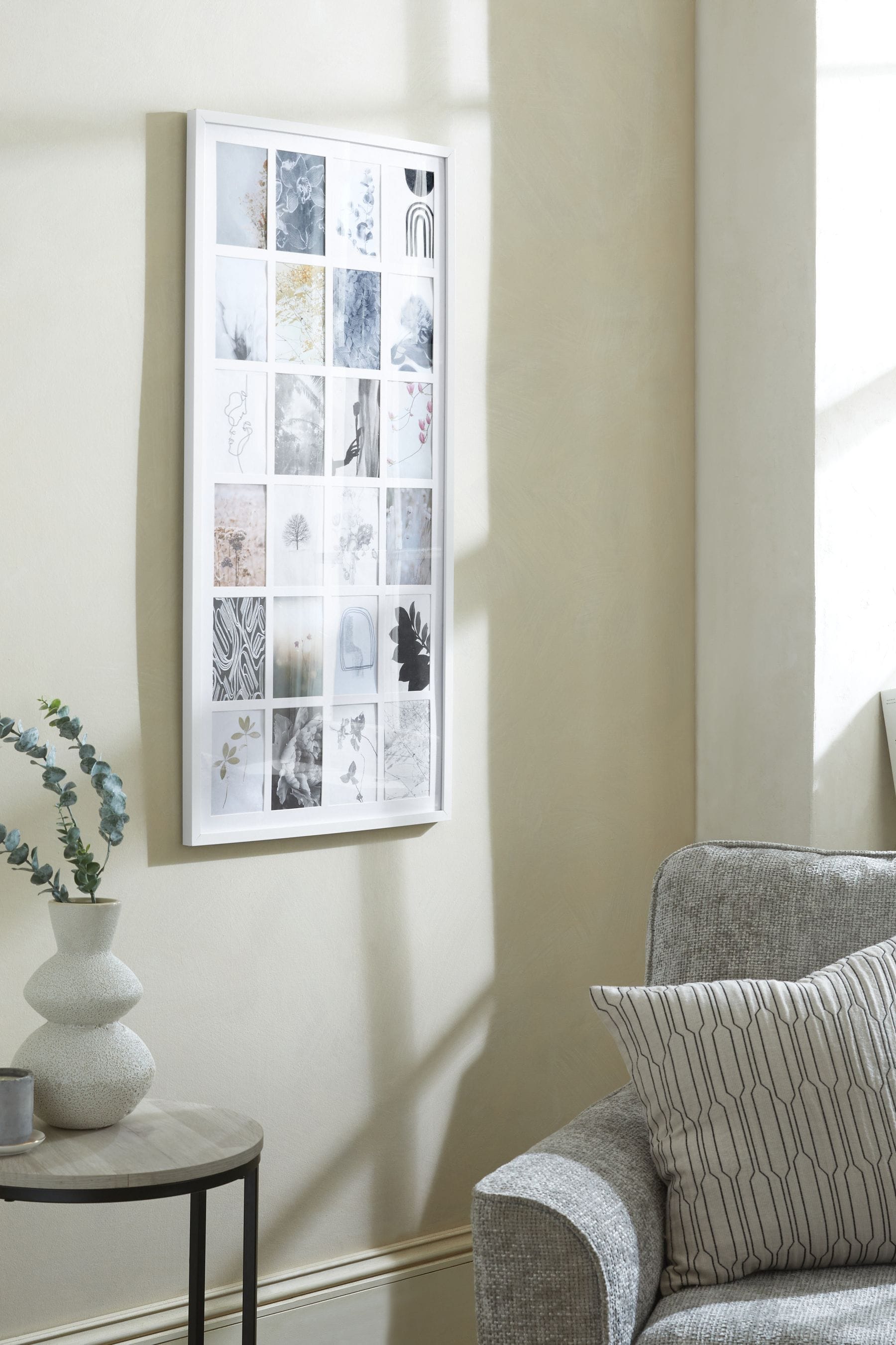 White collage sales photo frame