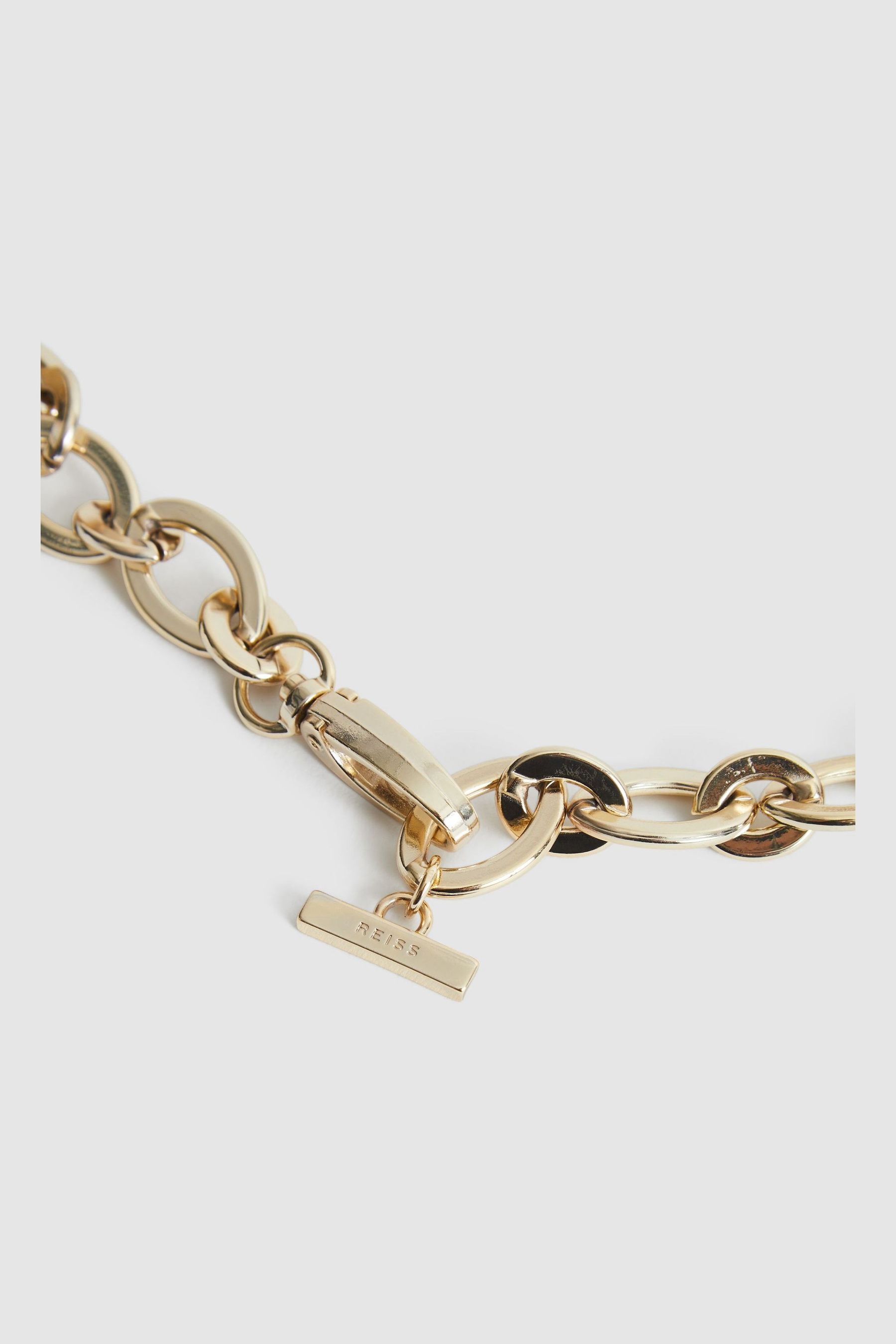 Buy Reiss Gold Camilla Oval Chain Belt from the Next UK online shop