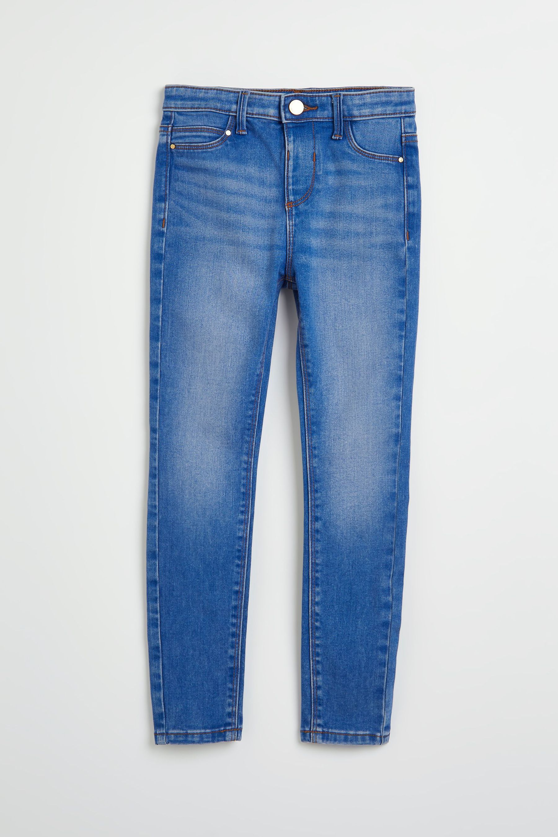 Buy River Island Blue Bright OG Buzzy Bromo Clean Molly Jeans