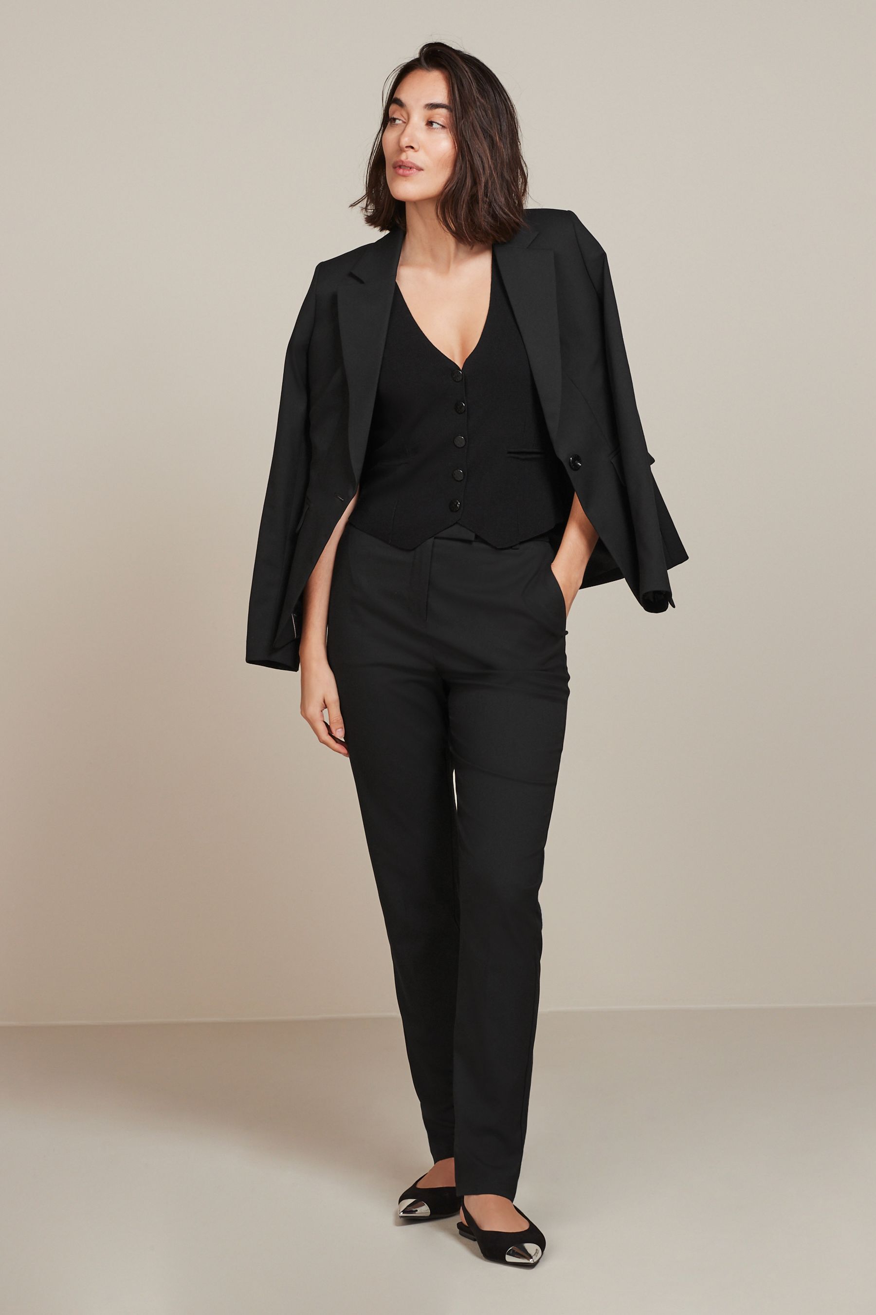Next womens black blazer sales