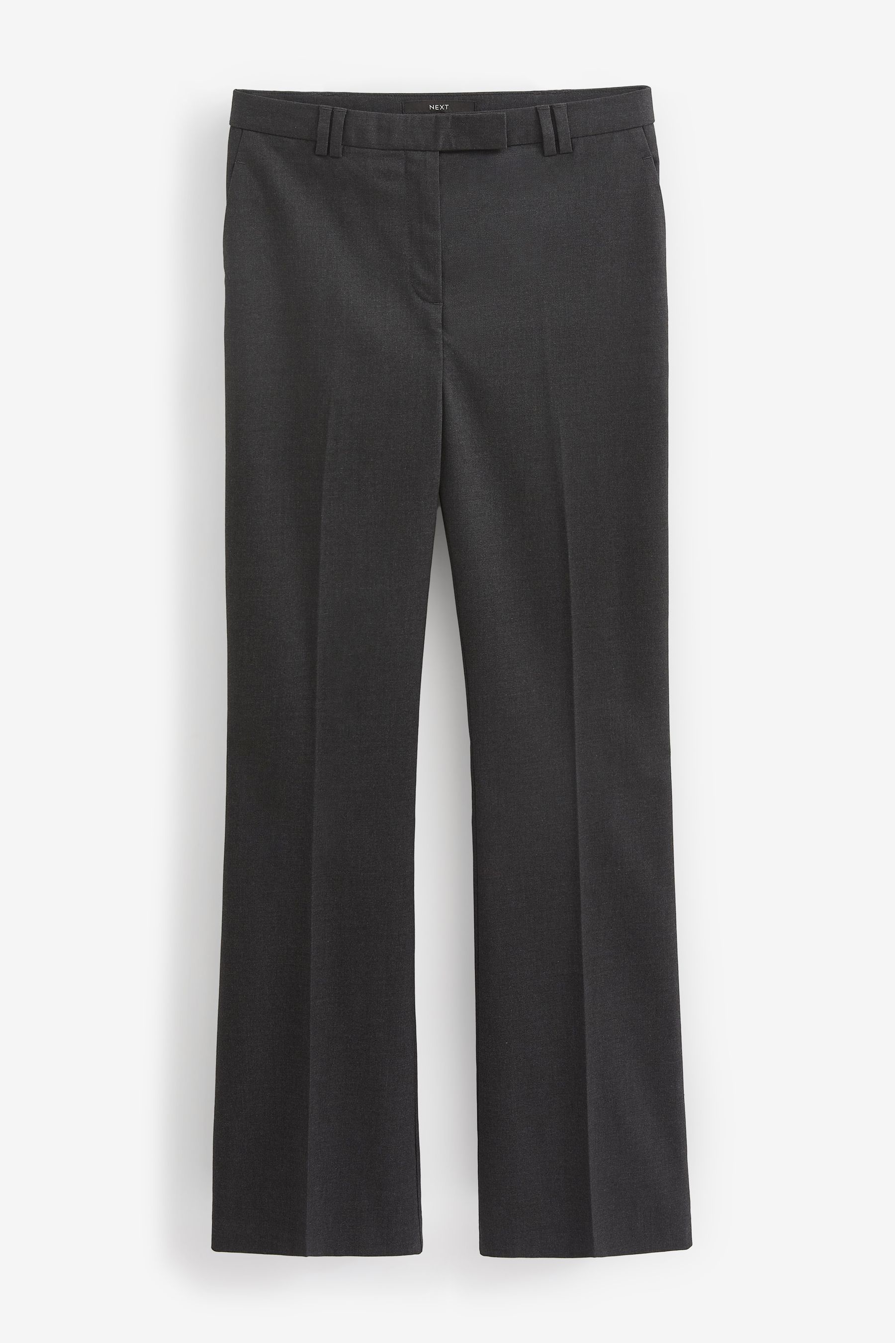 Grey Tailored Bootcut Trousers