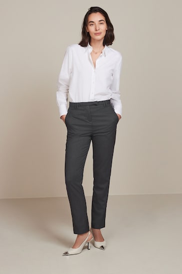 Grey Slim Tailored Trousers
