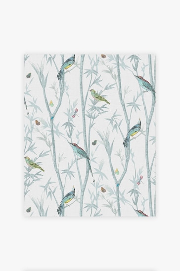 Blue Next Chinoiserie Bird Wallpaper Sample Wallpaper