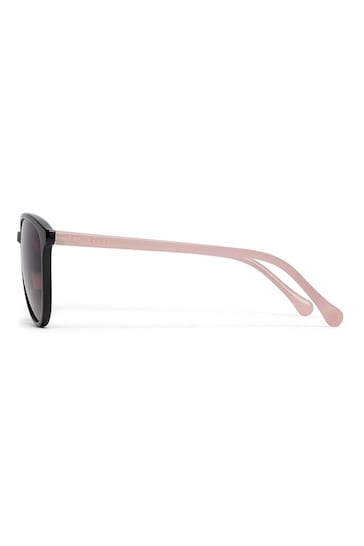 Ted Baker Black/Pink Classic Round Eye Sunglasses