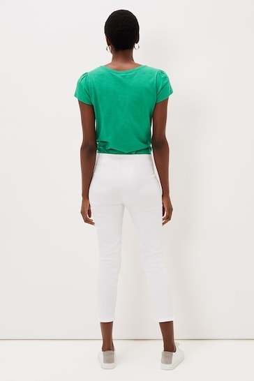 Phase Eight White Miah Cropped Jeggings