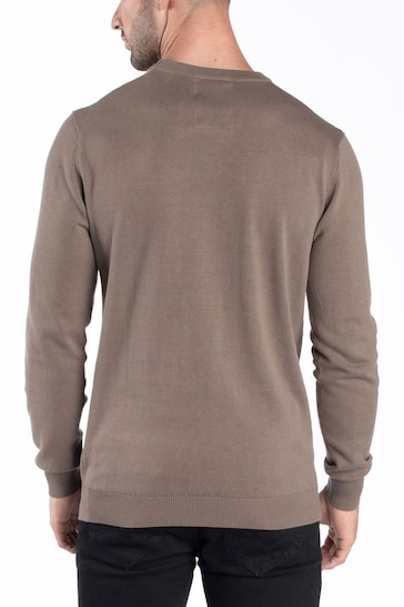 Luke 1977 Florence Clay Knitted Brown Jumper