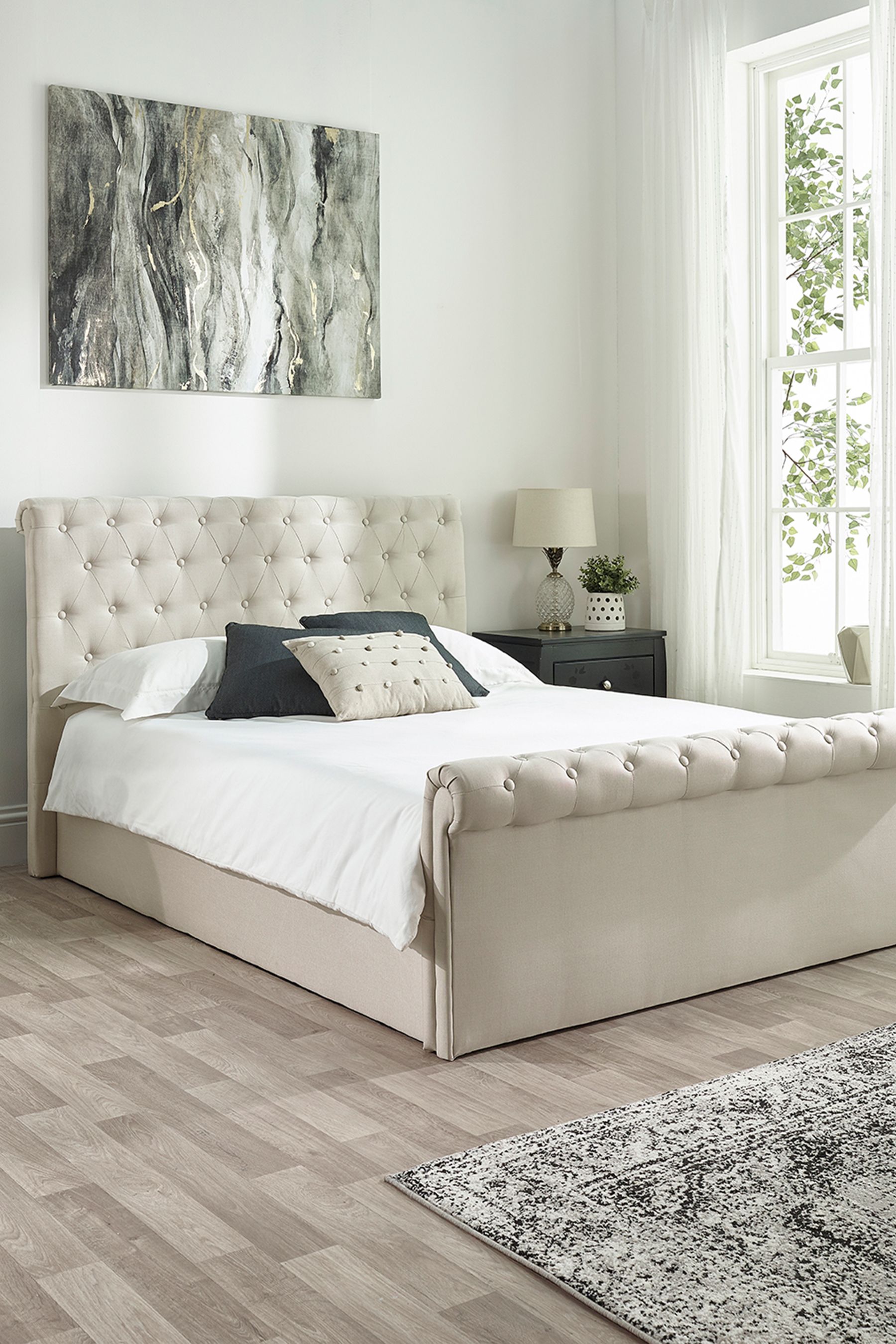 Aspire beds on sale upholstered storage ottoman