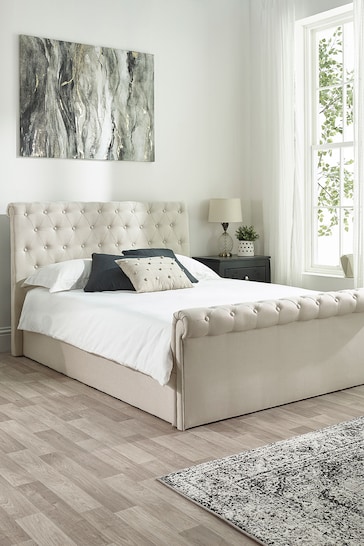 Aspire Furniture Oyster Chesterfield Ottoman Bed