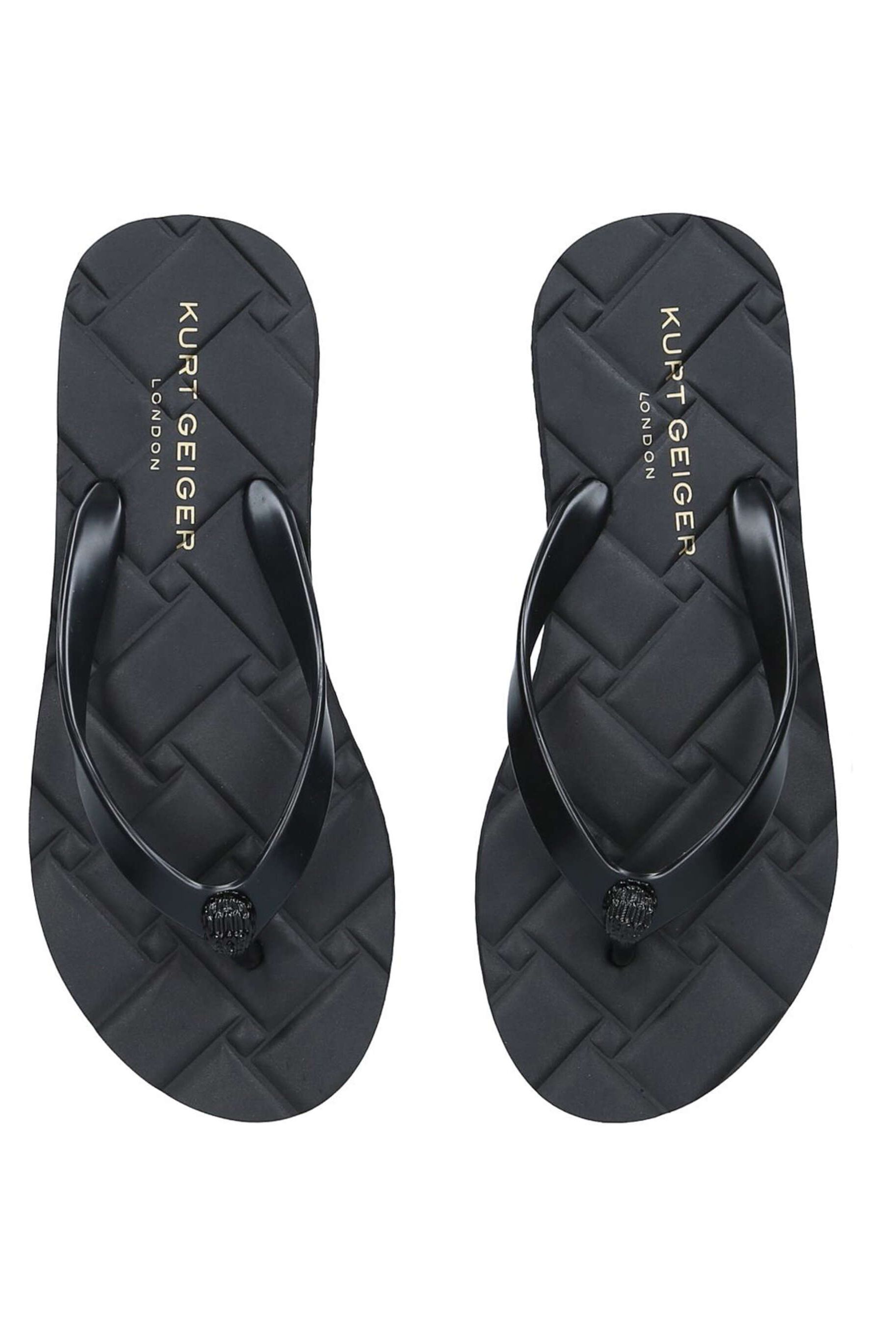 Kurt Geiger London Black Kensington Flip Flop Sandals