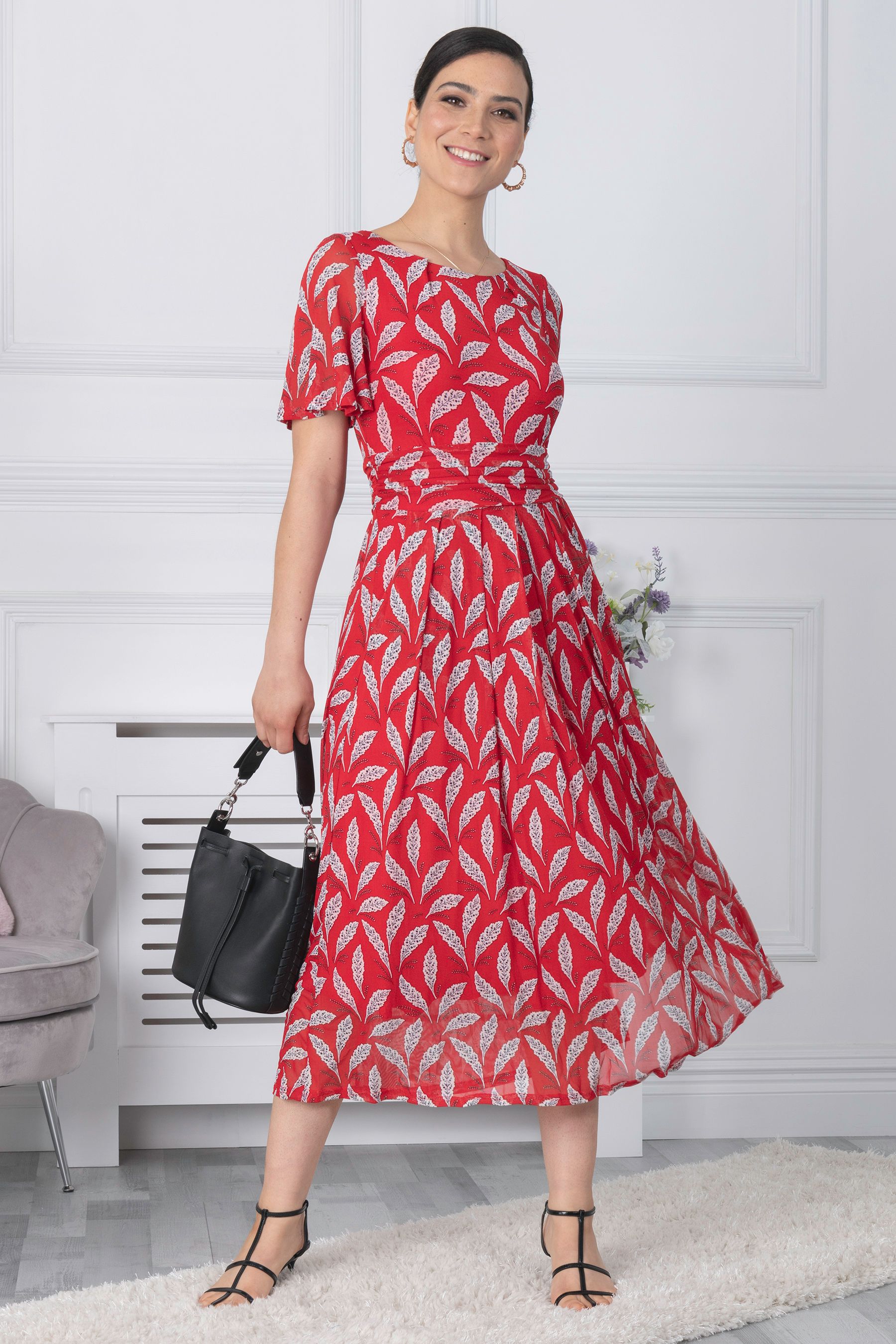 Jolie moi shop red dress