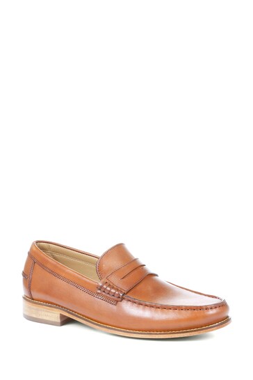 Jones Bootmaker Natural Rivers Leather Penny Loafers