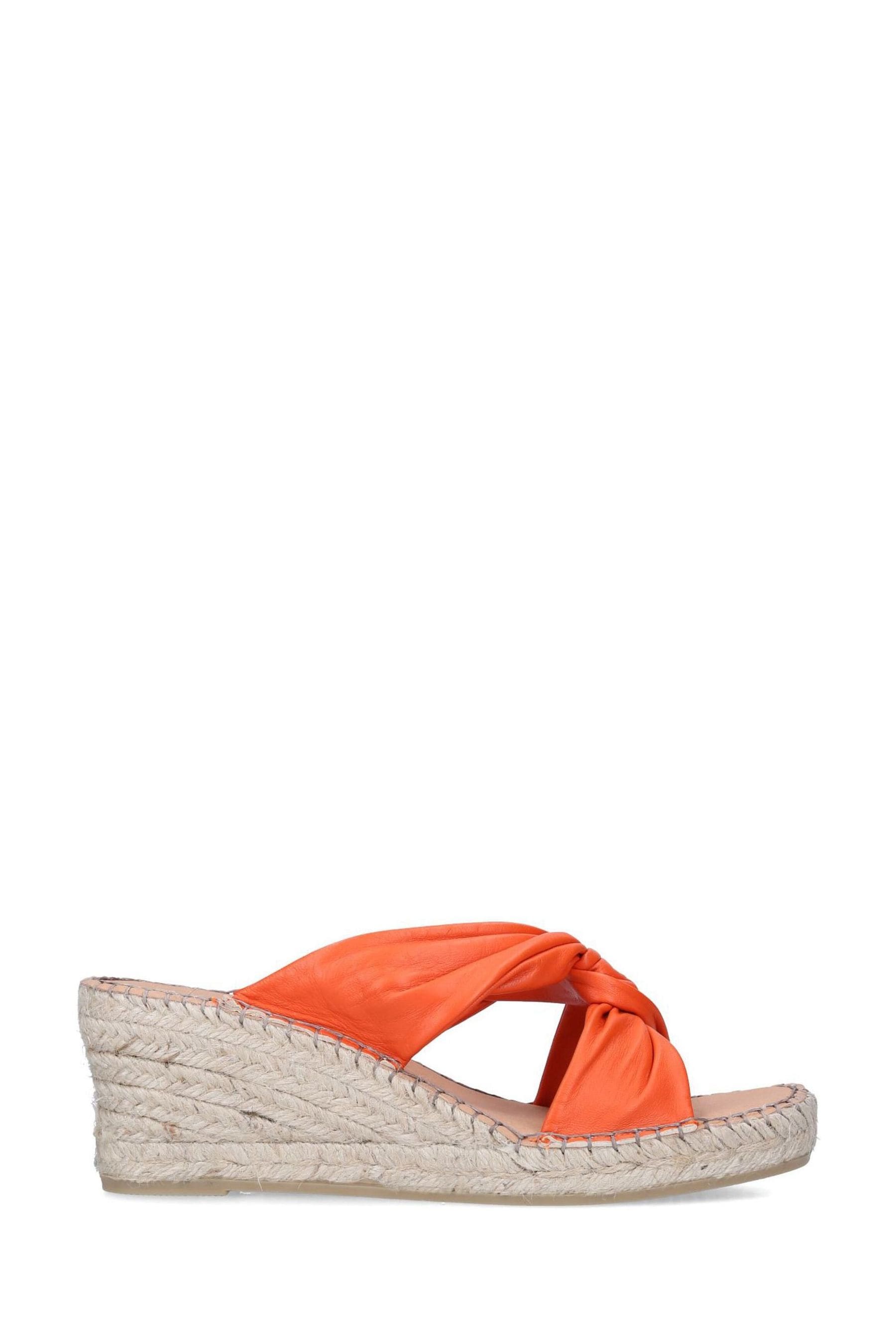 Womens discount orange wedges